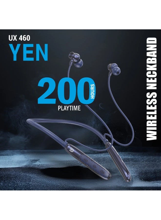 يونيكس سماعة العنق اللاسلكية Unix UX-460 YEN | بلوتوث v5.4 | وقت تشغيل طويل مع بطارية مزدوجة | مشغلات 13 مم | تقنية ENC لإلغاء الضوضاء | تشغيل/إيقاف مغناطيسي | شحن سريع من نوع Type-C - Image 2